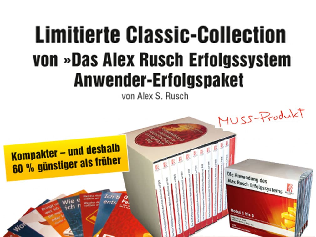 Classic Edition »Alex Rusch Erfolgssystem Anwender-Erfolgspaket 1.0« von Alex S. Rusch